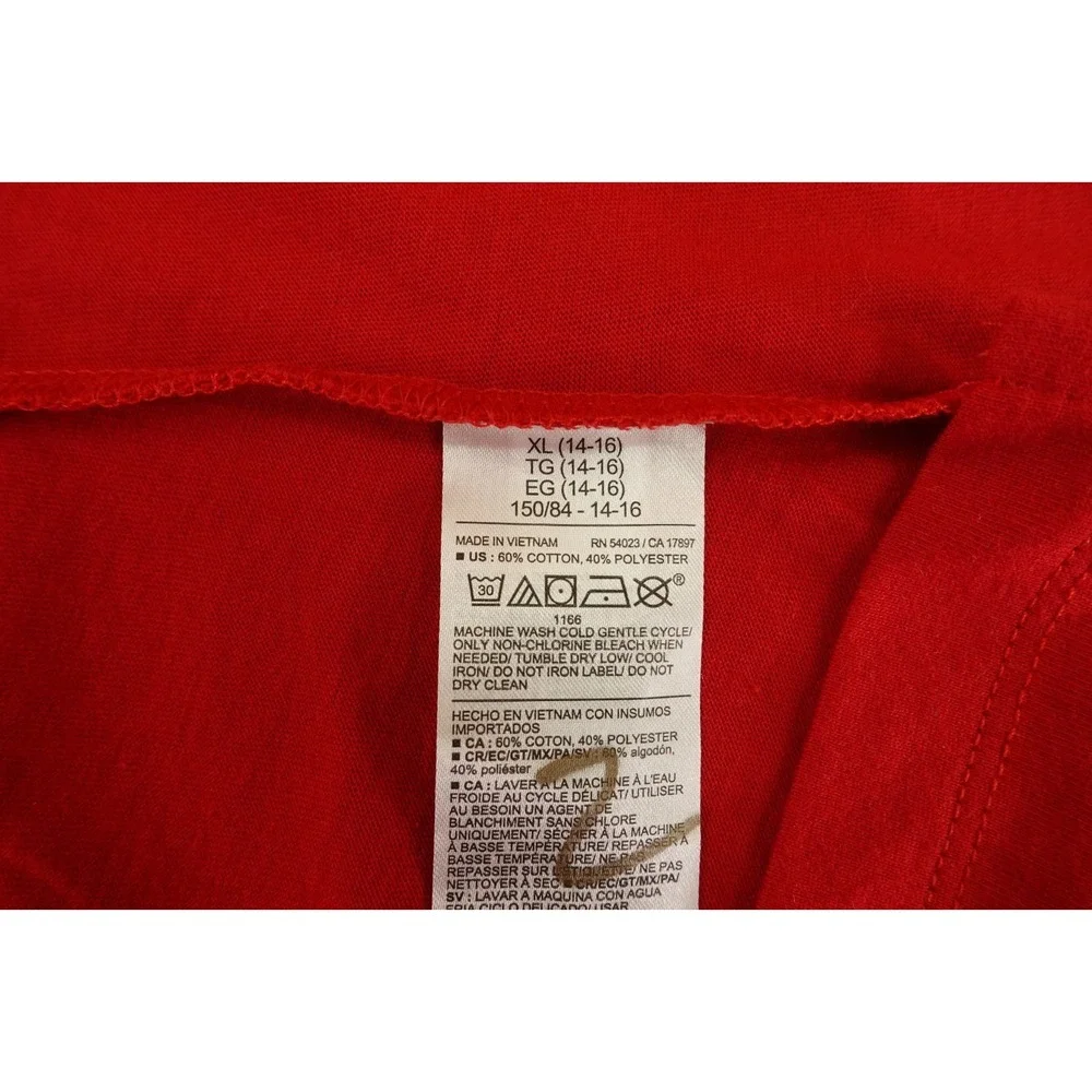 Old Navy Girls XL (14-16) Red Blue School Uniform Jersey Polo Shirt 2 Pieces NWT